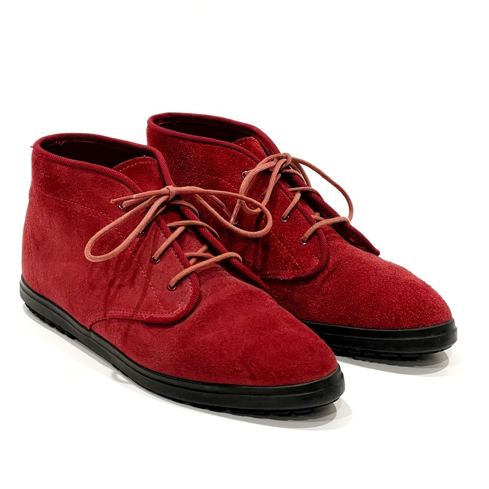 Vintage Keds Red Suede Leather